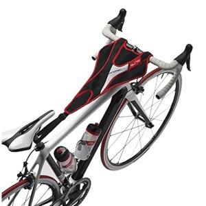 엘리트 프로텍 플러스 스웨트 가드 u2013 도로 및 MTB를 위한 조절식 세탁 가능한 실내 자전거 프레임 보호기 u2013은 교육 세션 중 부식, 녹, 땀 손상을 방지합니다