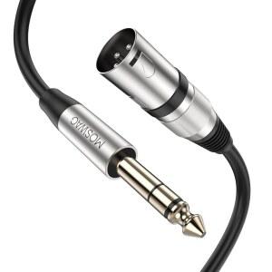MOSWAG XLR에서 1/4인치 케이블 6.35MM TRS에서 XLR 남성 쿼터 인치 마이크 밸런스 신호 인터커넥트 1M / 3.28FT 코드 패치 케이블용