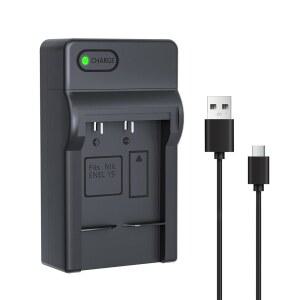 LP EN-EL19 USB-C BATTERY CHARGER FOR NIKON COOLPIX A100 S33 S100 S2750 S2800 S3300 S3400 S3500 S3600 S4200 S4300 S4400 S5200 S5300 S6400 S6500 S6600 S6700 S6800 S6900 S7000 SON NP-BJ1 DSC-RX0