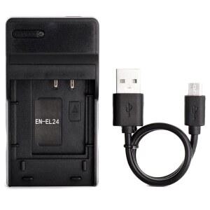 니콘 1 J5 카메라용 노리폰 EN-EL24 USB 충전기