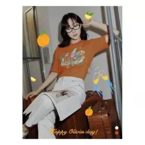 올리비아로렌Olivia Lauren 보니룸 콜라보 린넨 티셔츠 VOCAS5M4391 ehwd 765460