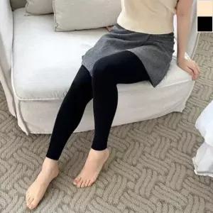 여자기모레깅스 여성 빅사이즈 무발 스판 기모 레깅스 겨울 스타킹 1P
