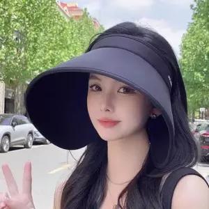 밭일모자 돌돌이썬캡 대두 여성 챙넓은모자 농사 UV차단 휴양지