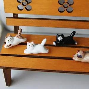고양이 마그넷 자석 4P세트 이 2style 냉장 미니어처