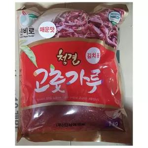 김치용 청양고춧가루 (진성 1k)업소용조미료 요리용 조리용 고추가루 용루 맛조미료 가정 가정용 식당 식당
