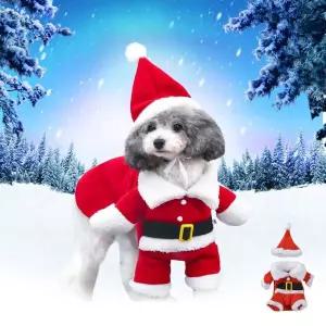 키밍 강아지 고양이 크리스마스 산타 코스튬 의상할로윈 강아지옷 애견복 파티 악세사리 완동물코스프레 웃