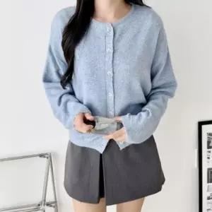 여자 가을 라운드넥 베이직 봄 간절기 가디건 10컬러