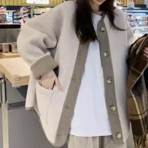 셀럽하우스 뽀글이점퍼 여성 간절기 박시 겨울 외투 점퍼