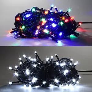 LED 100구 전구 10m 10조 연결가능 크리스마스 조명 대형 건물 아파트 카페 점멸기 정류기트리줄 크리스마