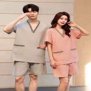 단체 찜질복 숯가마 찜질방 사우나 황토 그 지옷 사우나복 황토방 마사지복 여성용 사우나옷