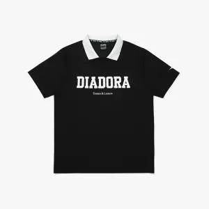 매장정품 diadora 디아도라 [공식스토어] 테니스 퍼포먼스 그래픽 카라 반팔 티셔츠 BLACK 1735738
