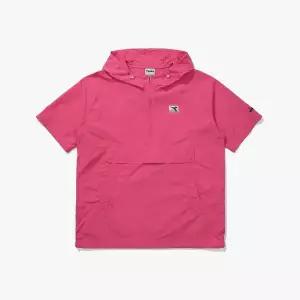 매장정품 diadora 디아도라 [공식스토어] 컴피 후드 반팔 아노락 PINK 1735768