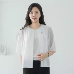 [마담4060]엄마옷 마담4060 엠보 숏  여성 데일리 주름자켓 -RJK2606017-