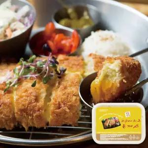 한돈 고구마치즈돈까스 150g 2장 트레이포장 달콤고소 간편식 소스증정