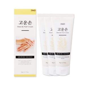 웰빙헬스 고운손 핸드크림/90g/핸드크림/3개
