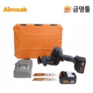 아임삭 BL18C705 충전컷소 18V 5.0AH 2팩 BL모터 컷소날2종포함