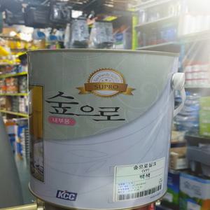 KCC 숲으로 실크 3.78L 백색 조색 친환경 비닐 수성 VP 수성페인트