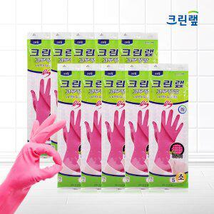 [너만아는잡화점]크린랩 고무장갑 ES 소  x 10 켤레 _ 핑크