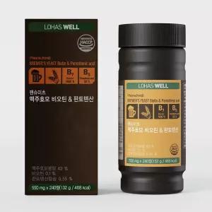 로하스웰 독일 맥주효모 비오틴 판토텐산 240정x3병