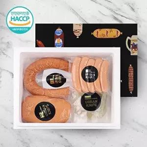 [웰굿][웰굿][한돈]독일식 수제햄 소시지 선물세트 1호 1kg(4종)