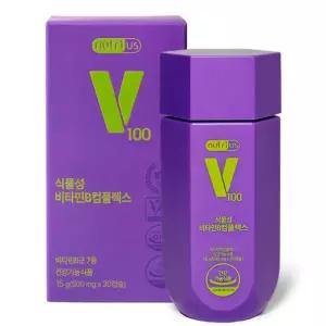 뉴트리어스 식물성 비타민B 컴플렉스 500mg 30캡슐 비건 활력 남성 비타민