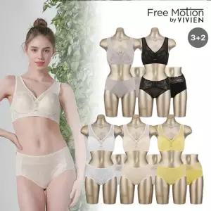 비비안 [5+5+5] 프리모션 쿨메쉬 노와이어 여성브라팬티세트