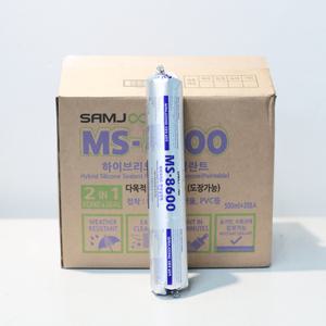 삼중실리콘 MS-8600 변성실리콘 외부 방수 크랙 균열 보수 500ml 소시지