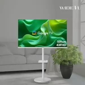 와이드무빙뷰 화이트에디션 클래식 삼탠바이미 셋트 43인치 FHD 스마트 이동식 TV 중소바이미