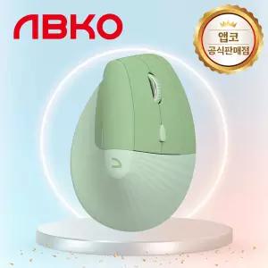 [국내정품] 앱코 WEM60 버티컬 인체공학 무선 마우스 그린