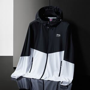 JEEP SPIRIT 남녀공용 경량 얇고 자외선 차단복 통기성 시원한 야외 재킷