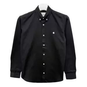 [칼하트][명품] 칼하트 25FW 윕 MADISON 메디슨 로고 셔츠 블랙 왁스 I023339 K02XX