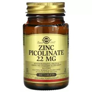 솔가 아연 징크 Zinc 피콜리네이트 Picolinate 100정