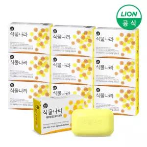 식물나라 세안비누 90g X 10개 (라벤더/캐모마일/히노끼 택1)