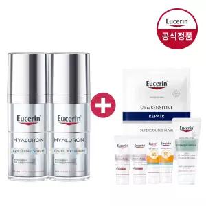유세린 하이알루론 에피셀린 세럼 30ml 2개 +(증)마스크팩+일루미네이팅세럼 7ml 2개+선프로텍터 5ml 2개+클렌징폼 50g
