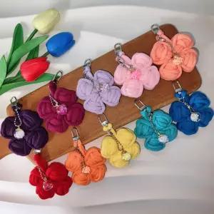 양말목 단단한 네잎클로버 유리키링 단체 감사선물