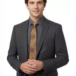 엔지니어드 가먼츠 Neck Tie Khaki Floral Printed Corduroy (25S1H006-QT252-SW021) (코듀로