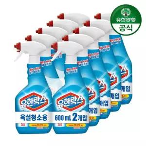 유한락스 욕실청소용 600ml 10개