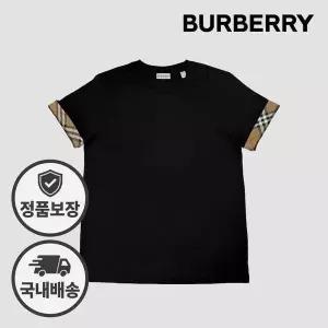 [버버리] 여성 반팔티 블랙 155273832