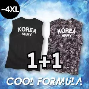 [1+1] 봄여름 남성 로카 나시 기능성 런닝 쿨포뮬러