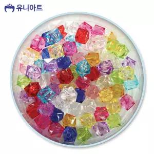 유니아트 5000통 (모양비즈 29번) 크리스탈 (1.3cm) (P0000BFE) 공예 재료 만들기 29번 이쁜