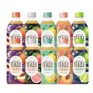 여러가지 홍차 음료 5종 세트 500ml 20개 블렌딩 티 티즐 제로 혼합 다양한 맛