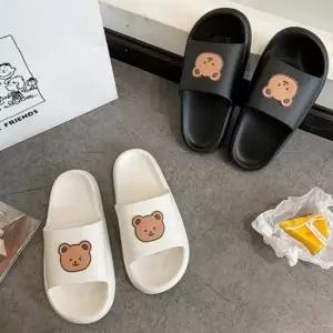 여성 아동 실내화 신발 H타입 곰돌이 통굽 슬리퍼 회사슬리퍼 사무용슬리퍼 화장실