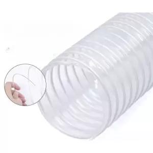 고강도 투명 플렉시블 PVC 덕트 자바라 주름관 내경 40mmx1m