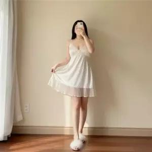 [하프클럽/]잠옷 공장 커플잠옷 여름 루즈핏 실내복 시원한 잠옷 원피스 홈