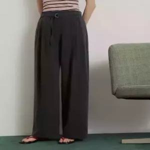 빈폴 레이디스 beanpoleladies 실크혼방 와이드 팬츠 블랙 BF6421C325