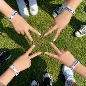 대한민국팔찌 코리아 소품 피파 축덕 굿즈 체육대회 스포츠 올림픽 실리콘 악세사리 응원템 운동회 팔찌