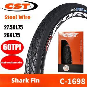 CST C1698 자전거 외부 타이어 26 인치/27.5 인치 x1.75 안티 펑크 세미 대머리 타이어 산악 자전거 내마모