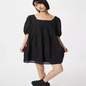 [매장정품] UNIQLO 코튼도비미니원피스반팔 E482790-000-00 2233262