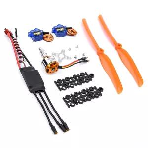 RC 비행기용 FPVDron A2212 1400KV 브러시리스 모터+30A ESC+SG90 Servos+8060 프로펠러