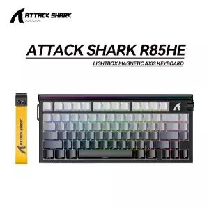 ATTACK SHARK R85 HE 유선 8KHz 마그네틱 키보드 0.005mm RT 정확도 RT/스냅 탭/DKS/MT/TGL  맞춤형 라이트